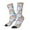 White, variant on Unicorn DoingYoga Crew Socks for Men & Women, Breathable Casual Athletic Ankle Socks