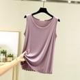 thumbnail image 2 of HBGVBA Women's Tank Tops,Summer Sleeveless Blouse for Women,Solid Color Loose Plus Size Outdoor Wear Ruffled Crewneck Soft Lightweight Daily Wear Tops, 2 of 5