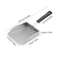 Konghyp Stainless Steel Food Transfer Shovel Versatile Mobile Shovel for French Fries and