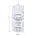 thumbnail image 5 of Wrapping Paper Storage Organizers- 2 Pack- Dual Sided Hanging Gift Wrap Station-Clear Compartments for 30 Rolls, Ribbon, Bows & Gift Bags by Elf Stor, 5 of 8