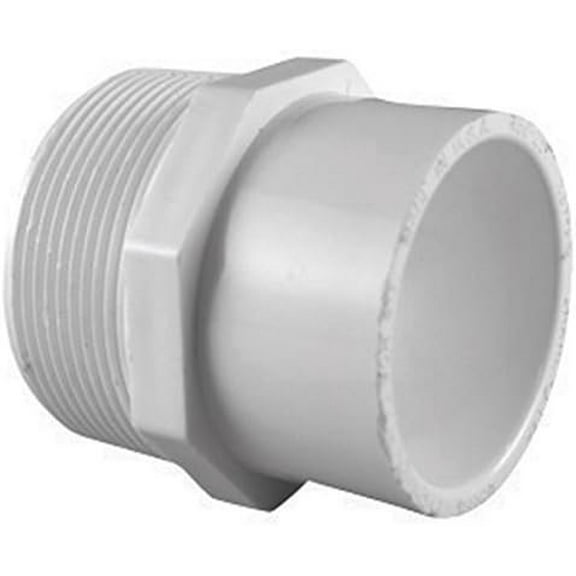 Charlotte Pipe Adapter Schedule 40 PVC - 2 In. x 1-1/2 In. White