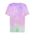 thumbnail image 5 of Diufon Womens Tie-Dye Summer Tops Casual V Neck T-Shirts Button Down Short Sleeve Tunic 2024, 5 of 5