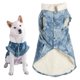 thumbnail image 1 of Otoño Invierno Algodón Occidental Niño Azul Espesar Suave Cómoda Ropa para Mascotas Abrigo Cálido Ropa para Perros, 1 of 8