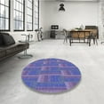thumbnail image 4 of Ahgly Company Machine Washable Indoor Rectangle Transitional Deep Periwinkle Purple Area Rugs, 2' x 4', 4 of 7