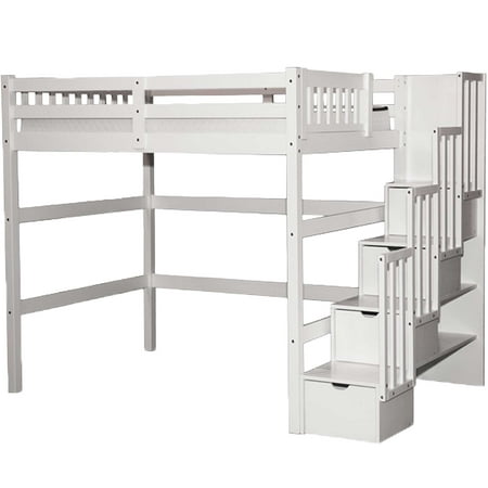 Staircase Twin Loft Bed With Storage Walmart Canada