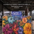 thumbnail image 3 of Bathroom Scale, Highly Accurate Digital Body Scale,Precisely Measures Weight up to 400 lbs-Vibrant And Colorful Painting Of Tropical Flowers, 3 of 4