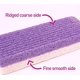 thumbnail image 3 of cuidado de los pies 4 packs of foot pumice stone 2 in 1 double-sided foot washer pedicure callus remover purple pumice stone sponge heel buffer for feet dead skin Ormromra HMHZ424, 3 of 4