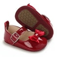 thumbnail image 6 of Yoyauz Baby Girl Mary Jane Shoes Anti Slip Rubber Sole Ballet Slippers Princess Dress Wedding Shoes Newborn Kids Shoes Toddler Shoes（0-12 Month）, 6 of 8