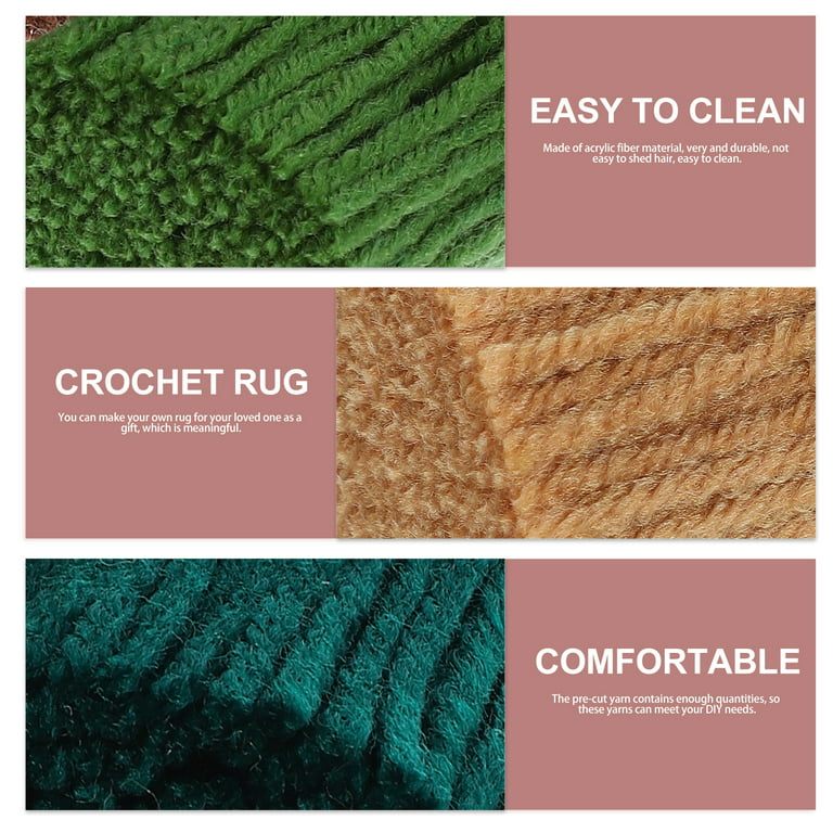 Yarn Hook Rug Latch Wool Pre Cotton Cut Bundles Knitting Crochet