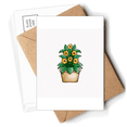 thumbnail image 1 of Potted Daisy Cartoon Art Deco  Fashion Postcards Envelopes Blank Note Cards Mailing, 1 of 4