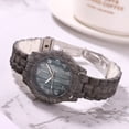thumbnail image 5 of Archer Women Wooden Grain Round Dial Arabic Number Resin Band Analog Quartz Wrist Watch, 5 of 8