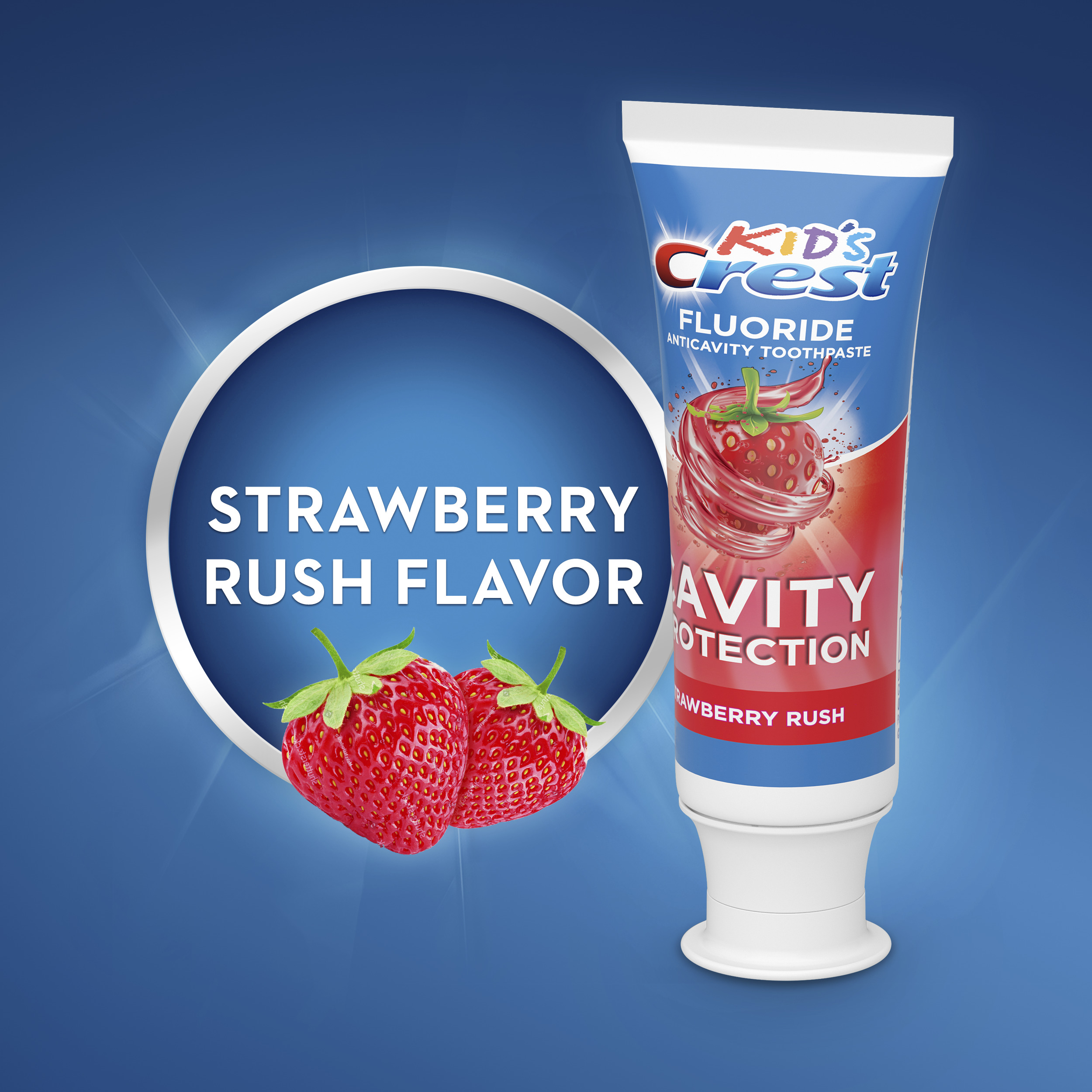 Crest Kid's Cavity Protection Fluoride Toothpaste, Strawberry Rush, 4.2 oz - image 4 of 6