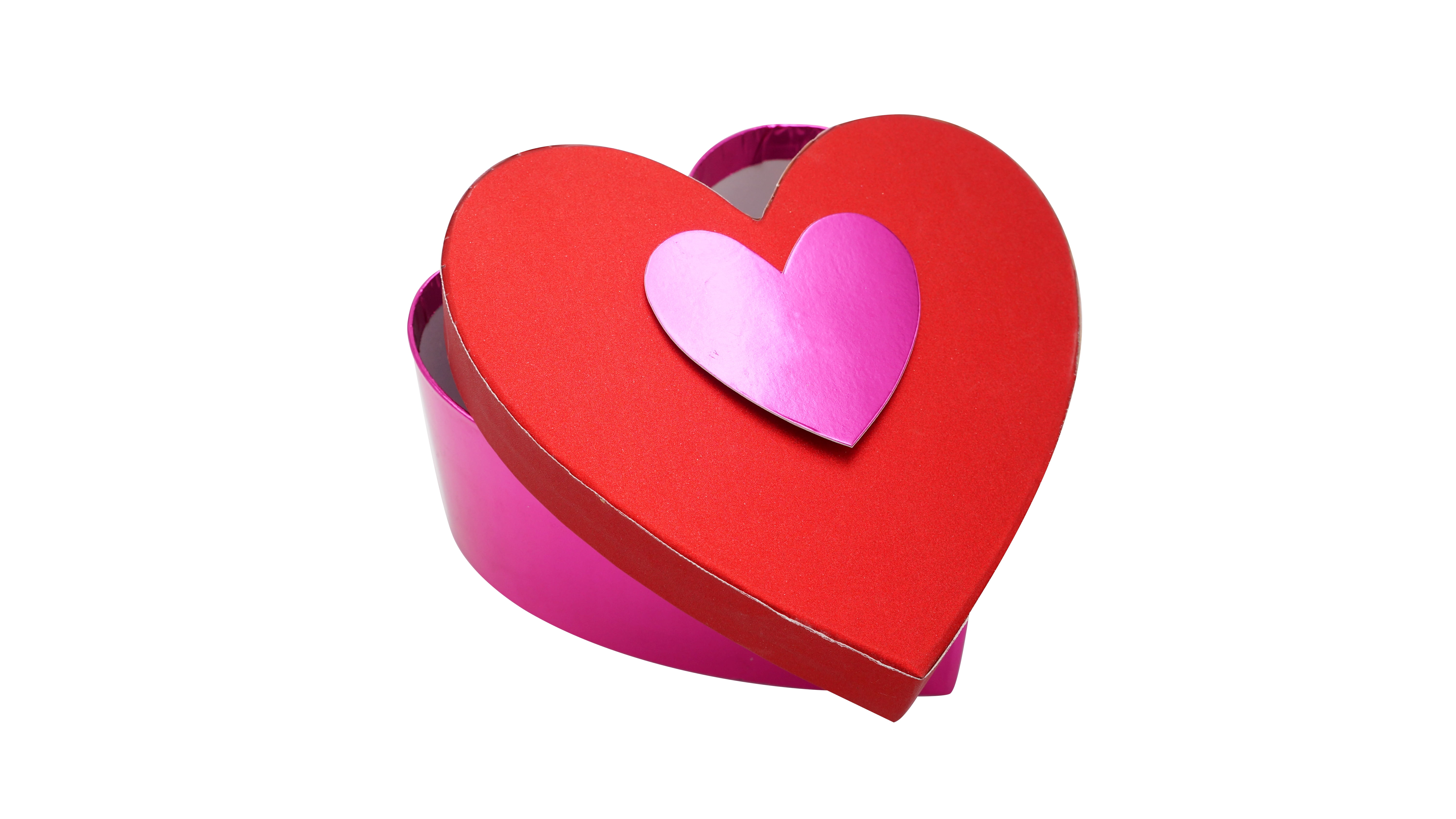 WAY TO CELEBRATE! Valentine's Day Pink & Red Heart-Shaped Gift Box