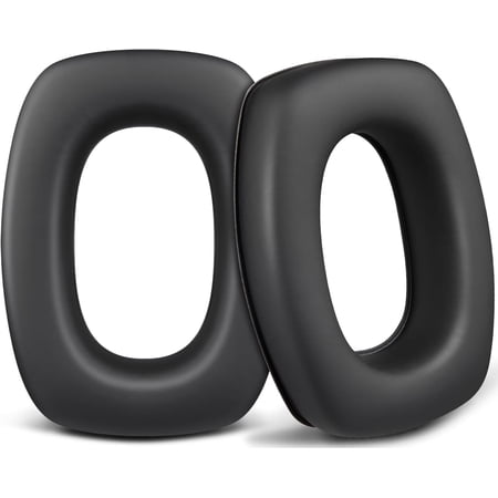SOULWIT Earpads for Howard Leight by Honeywell Earmuffs Impact Sport/Pro, Sync, Leightning, Awesafe GF01, ZOHAN EM054, PROHEAR 030/036/016, Ear Pads Cushions with Softer Protein Leather - Black