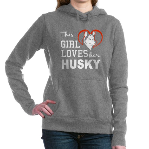 CafePress - Love A Husky - Pullover Hoodie, Classic & Comfortable Hooded Sweatshirt