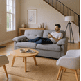 thumbnail image 5 of Homy Casa 3-in-1 Pull Out Sofa Bed, Queen Size Couch for Living Room, Bedroom and Apartment, Grey, 5 of 8