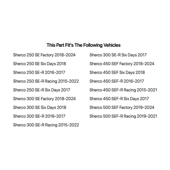 Tusk Competition Clutch Kit For SHERCO 500 SEF Factory 2019-2023