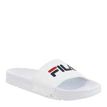 sum Mere nedbrydes FILA DISRUPTOR BOLD SLIDE Sandals White Navy Red - Walmart.com