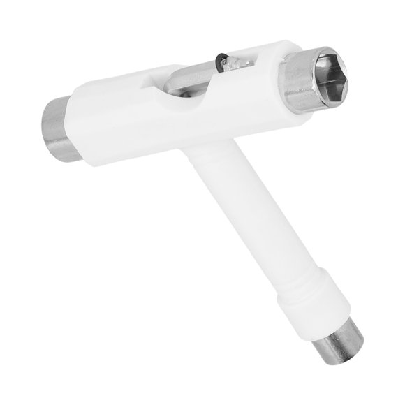 Rankomu Skateboard T-Tool Kit, Clé Hexagonale Skate, Outil de Skate Portable, Outil de Skate Multifonction, Quincaillerie de Fixation Blanche