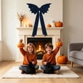 thumbnail image 2 of Large Gothic Bat Giant Bow Fall Hanging Ornament Indoor Party Christmas Tree Topper Decorations(1Pcs), 2 of 5