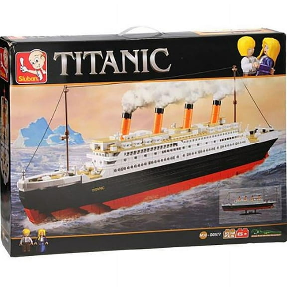 Titanic (Large Model) Building Brick Kit with Jack and Rose Figures (1012 Pcs)