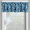 thumbnail image 2 of Ambesonne Blue White Valance Pack of 2, Blurry Rectangulars, 42"X12", Multicolor, 2 of 5