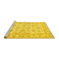 thumbnail image 2 of Ahgly Company Machine Washable Indoor Rectangle Oriental Yellow Traditional Area Rugs, 7' x 9', 2 of 4