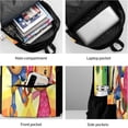 thumbnail image 6 of Backpacks Team Anime Umizoomi Adjustable Laptop Backpack Double Shoulder Bag for Women Men Climbing Shopping Work, 6 of 8