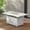 White, variant on May in Color 54.3” Outdoor Patio Aluminum Fire Pit Table, 50000 BTU CSA Certified Propane Gas Fire Pit, Rectangular Fire Table w/Stainless Burner, Lava Rock, Waterproof Cover