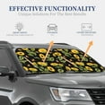 thumbnail image 4 of Kll Bees And Sunflowers Windshield Sun Shade 2-Piece Foldable Car Front Window Sunshade For Most Sedans Suv Truck - Auto Sun Blocker Visor Protector Blocks Max Uv Rays - Large, 4 of 7