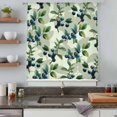 thumbnail image 4 of Blueberry Botanical Sheer Curtains 54 Inches Long, Spring Leaves Branches Farmhouse Light Filering Curtains, Breathable Simi Curtain Privacy Drapes for Kitchen Bathroom Small Window Treatment, 4 of 9