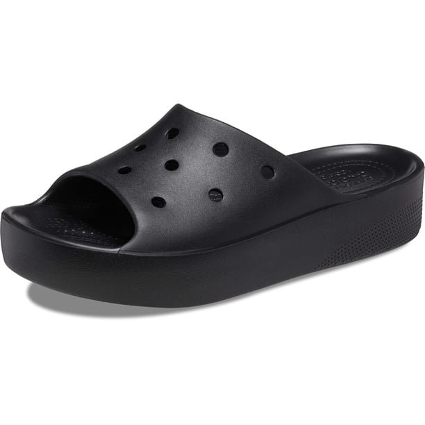 Chanclas Clásicas Crocs Para Mujer | Sandalias Plataforma Negro 9