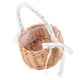 thumbnail image 4 of GOOHOCHY Cesta con soporte para flores, cesta tejida de ratán decorativa, cesta de flores con asa, cesta de regalo vacía, 4 of 8