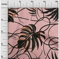 thumbnail image 2 of oneOone Polyester Spandex Pink Fabric Abstract Tropical Leaf Fabric For Sewing Printed Craft Fabric By The Yard 56 Inch Wide, 2 of 4
