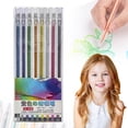 thumbnail image 2 of Glitter Gel Pens Set, Ink Glitter Gel Pen 8 Colored Gel Pens for Adult Coloring Books Craft Doodlin, Art and Fine lines, 2 of 9