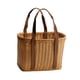 thumbnail image 2 of Cesta tejida a mano, decorativa, ligera, versátil, cesta de la compra sencilla, cesta de flores para acampar, compras, jardinería en interiores y exte Grande, 2 of 8