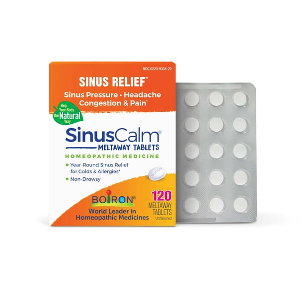 Boiron SinusCalm Tablets, Homeopathic Medicine for Sinus Relief, Sinus