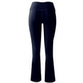 thumbnail image 5 of gbyLJF Women's Flared Trousers High Waisted Front-slit Pants Stretch Solid Color Sweatshirt Wide Leg Yoga Pants, 5 of 5