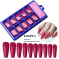 thumbnail image 3 of Uñas postizas de ballet Zulema 100 piezas ABS color sólido herramientas para uñas, 3 of 6