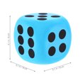 thumbnail image 4 of EeaseCA 2pcs Lage EVA Dices Game Dice Prop Portable Dice Prop Party Game Dice Prop Party Playing, 4 of 8