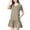 Khaki, variant on Womens 2024 Maternity Dress Short Sleeve V Neck Midi Dress Casual Cotton Dress Trendy Outfits Blue XXXXL