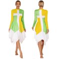 thumbnail image 3 of Vestido de Ballet lírico moderno para mujer, fiesta de graduación, baile, vals, coro de salón, disfraz de adoración litúrgica cristiana de alabanza a la Iglesia, 3 of 5