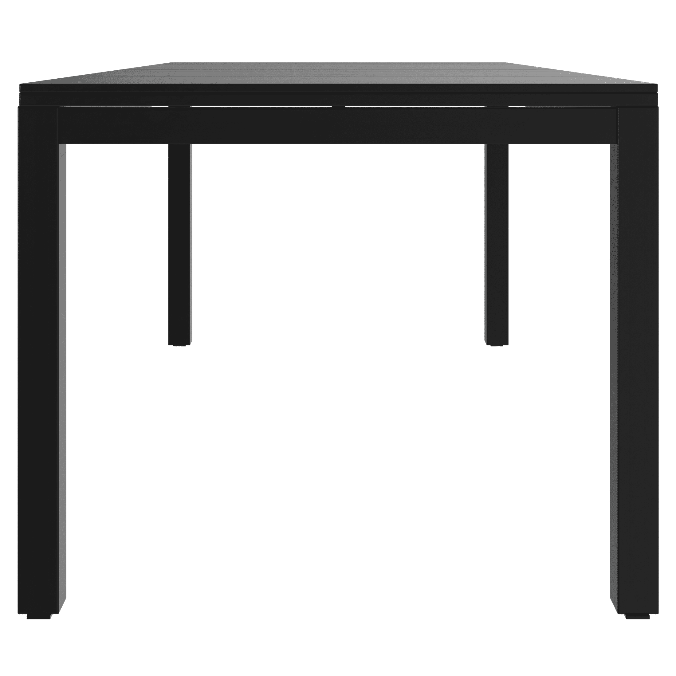 Table à dîner extensible extérieure en acier Cobble Hill Mainstays, noir
