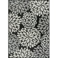 thumbnail image 2 of Beverly Rug Indoor/Outdoor Area Rugs,Modern Floral Patio Porch Garden Carpet, Dark Grey/Black, 8'x10', 2 of 9