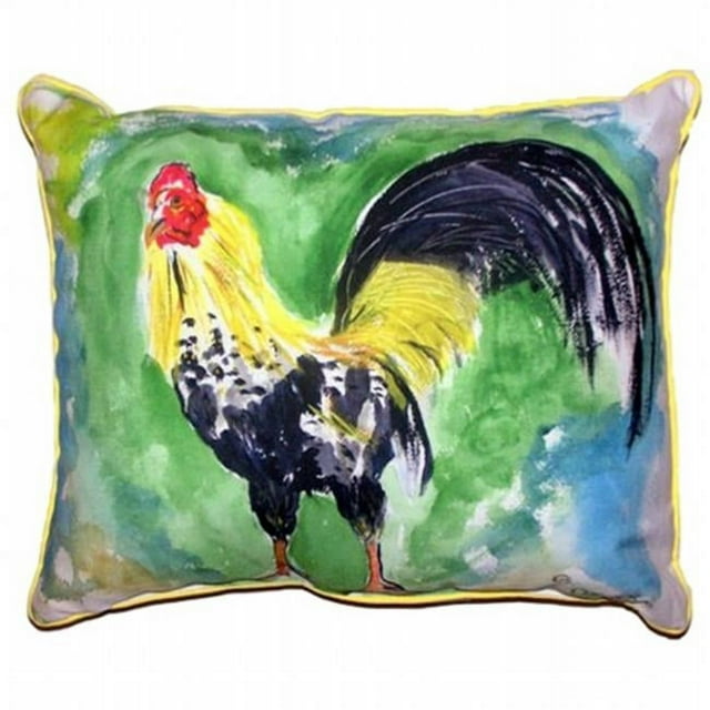 Betsy Drake HJ449 Bantam Rooster Large Indoor & Outdoor Pillow