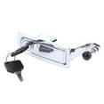 thumbnail image 4 of RV Baggage Compartment Door Lock - Flush Lever Compression Locking Latch w/ Keys for Boat Door Cabinet Cockpit Floor - Chrome, 4 of 8