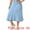 Light Blue, variant on DARING DIVA Women's Plus Denim Skirts with Pockets A-Line Midi Jean Skirt 1X Grey Blue