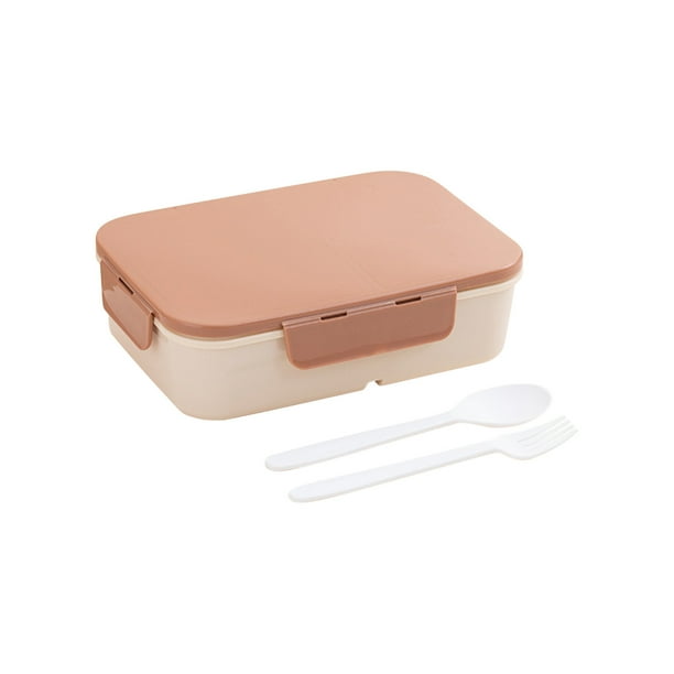 Lonchera plegable con compartimentos, apta para microondas, ideal para oficinistas, lonchera infantil, lonchera de plástico a prueba de fugas para estudiantes.