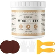 SEISSO Wood Putty, White Wood Filler Paintable, Wood Repair Putty Stainable, Wood Furniture Repair kit - Restore Wooden Table, Cabinet, Floors, Door