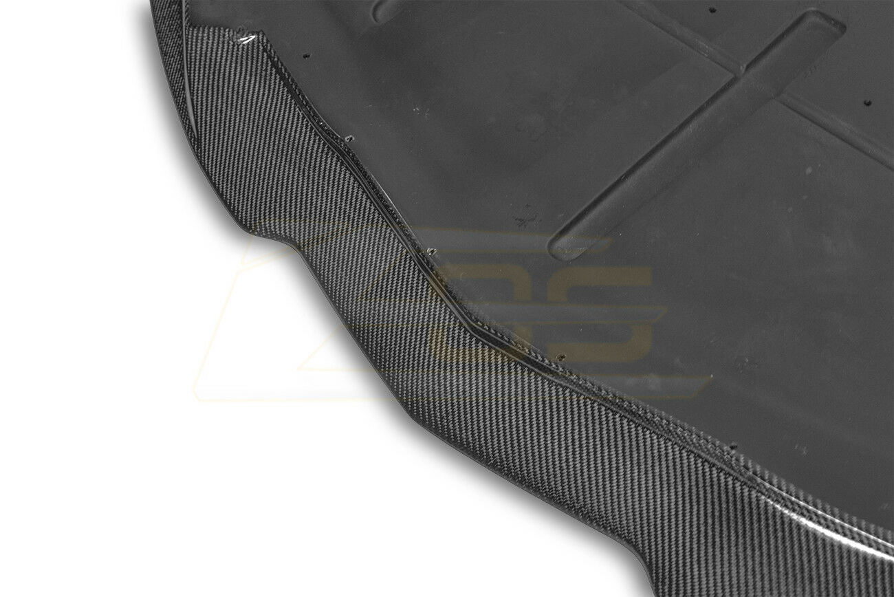 Replacement for 2014-2019 Chevrolet Corvette C7 EOS Aero Bottom Line Style Carbon Fiber Front Bumper Lower Lip Splitter EOS-FLIP-081-BKCF